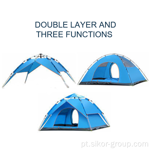 Tenda de acampamento automática automática de qualidade, barraca pop-up ao ar livre automática para acampar a tenda à prova d&#39;água